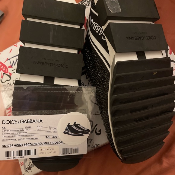 Dolce Gabbana Men Sorrento sneakers with fusible crystals - Picture 2 of 4